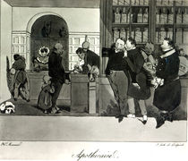 Apothecary, engraved by Delpech by Henri Bonaventure Monnier