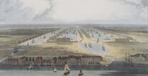 West India Trade Docks, from 'Six Views of the London Docks' von William Daniell