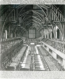 The Inside of Westminster Hall by English School