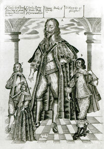 Charles I with his Children von English School