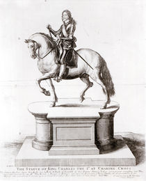 The statue of King Charles the 1st at Charing Cross von Wenceslaus Hollar