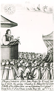 Announcement of the Birth of Charles I's Son by English School