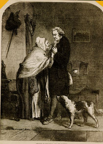 George Washington and his Mother by English School