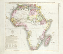 Map of Africa, 1821 von English School