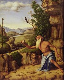 St.Jerome in a Landscape, c.1500-10 von Giovanni Battista Cima da Conegliano