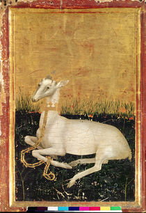 White Hart, from ' The Wilton Diptych' c.1395-99 von Master of the Wilton Diptych