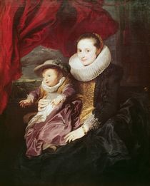 Portrait of a Woman and Child von Anthony van Dyck