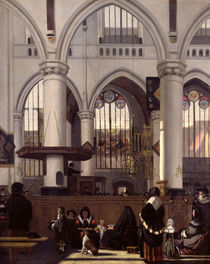 The Interior of Oude Kerk, Amsterdam, c.1660 by Emanuel de Witte