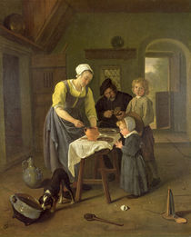 Peasant Family at Meal time von Jan Havicksz Steen