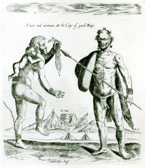 A man and woman of the Cape of Good Hope by English School