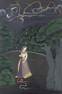 A lady on her way to a tryst von Indian School