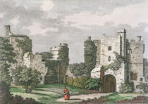 Inner view and gate of Bodiam Castle by English School