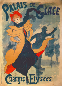 Poster advertising the Palais de Glace on the Champs Elysees by Jules Cheret