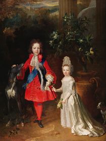 Prince James Francis Edward Stuart and Princess Maria Theresa Stuart von Nicolas de Largilliere