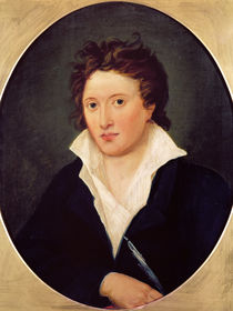 Portrait of Percy Bysshe Shelley by Amelia Curran