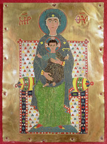Virgin and Child Enthroned von Byzantine