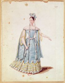 Mademoiselle Georges in 'Isabeau de Baviere' von French School