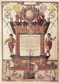 The Mariners Mirror, titlepage by Theodore de Bry