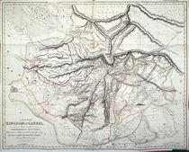 A Map of the Kingdom of Kabul by English School