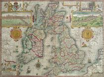 Map of the Kingdom of Great Britain and Ireland by Jodocus Hondius
