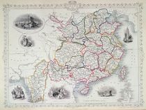 Map of China and Birmah, 1851 von John Rapkin