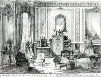 Drawing Room in the Louis Seize Style von English School