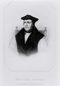 Portrait of Matthew Parker from 'Lodge's British Portraits' by English School