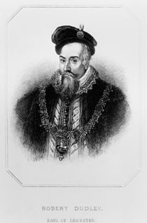 Portrait of Robert Dudley 1st Earl of Leicester by English School