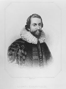 Portrait of Lionel Cranfield from 'Lodge's British Portraits' by English School