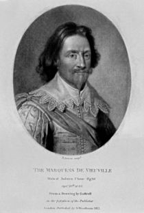 Portrait of The Marquis of Vieu Ville von English School