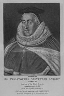 Portrait of Sir Christopher Yelverton von English School