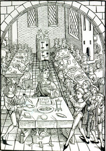 A Princely Banquet, 1491 by German School