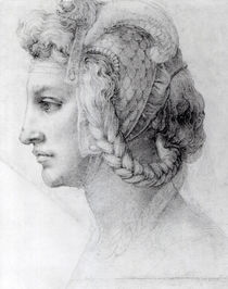 Ideal Head of a Woman, c.1525-28 by Michelangelo Buonarroti