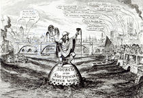 Satirical Cartoon about the Southwark Water Company by George Cruikshank