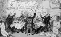 Cholera Consultation at The Central Board of Health by George Cruikshank