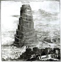 The Tower of Babel, 1679 von Athanasius Kircher