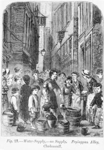 The Water supply in Fryingpan Alley by English School