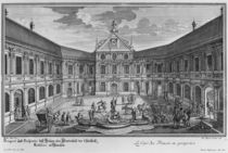 Palace at Munich, Germany, engraved by Johann August Corvinus von Matthias Diesel