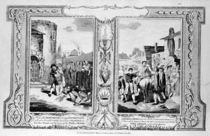 View of the Martyrdom of seventy Protestants von English School