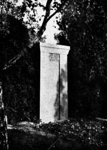 View of Gustav Mahler's gravestone by Austrian Photographer