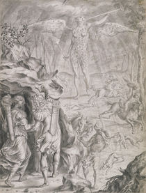 Dido and Aeneas Sheltering in a Cave by Francis Cleyn
