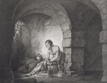 The Captive, engraved by Thomas Ryder 1786 von Joseph Wright of Derby