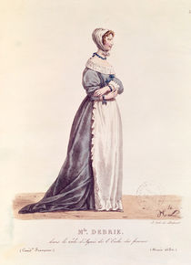 Madame Debrie in the role of Agnes in 'L'Ecole des Femmes' in 1680 von Hippolyte Lecomte