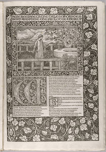 Frontispiece, from 'The Works of Geoffrey Chaucer now newly Imprinted' von Edward Coley Burne-Jones