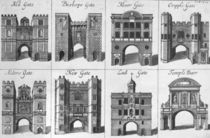 The Eight Gates of the City of London by English School