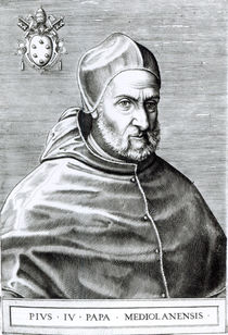 Portrait of Pope Pius IV, 1559 von Italian School