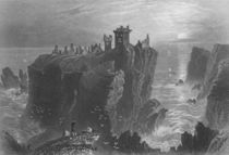 View of Dunottar Castle, near Stonehaven by William Henry Bartlett