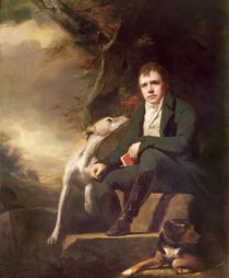 Portrait of Sir Walter Scott and his dogs von Henry Raeburn