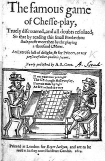 Famous Game of Chess, 1614 by English School