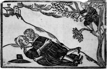 Two People having Sex, from 'A Book of Roxburghe Ballads' von English School